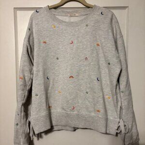 Marine Layer Lucky Charm Embroidered Nora Sweatshirt - Large
